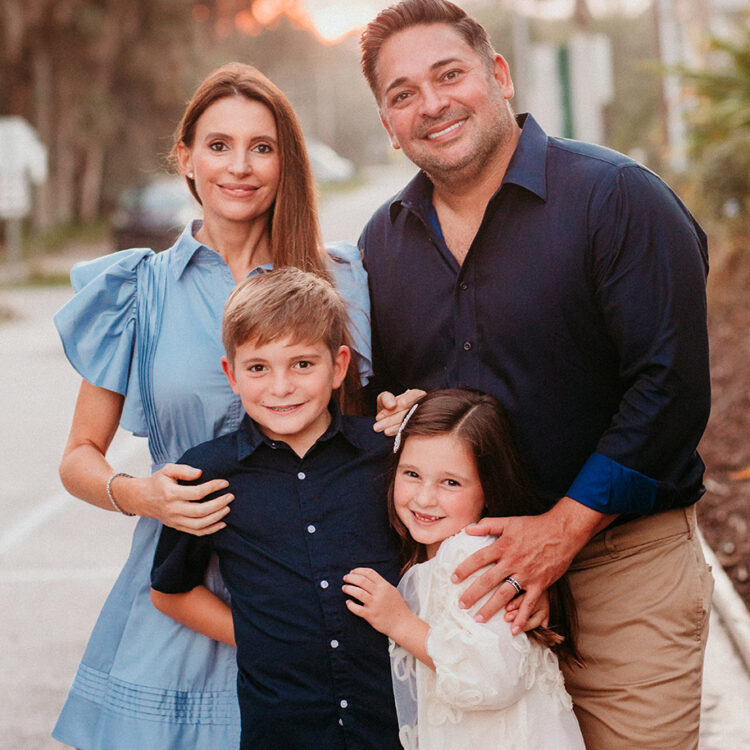 A photo of Anthony R. Corral, DMD and family.