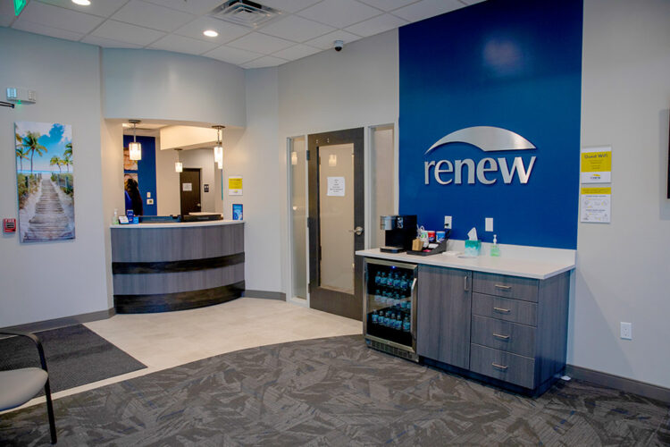 A photo of the inside waiting room of Renew Family Dental at Delray Beach, FL.